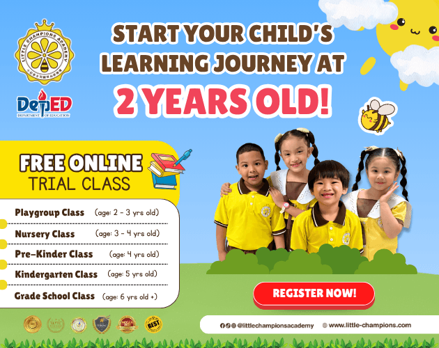 Little Champions Academy classes and free online trial for children aged two to six