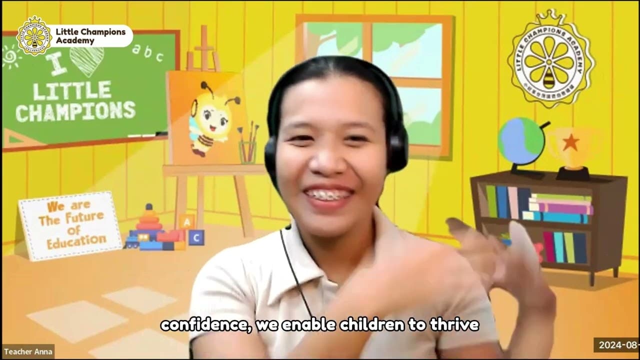 See Learning in Action at Little Champions Academy with Teacher Anna