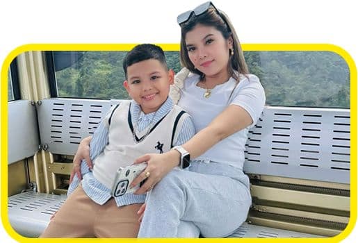 Josephine Anne Collantes with Jaze