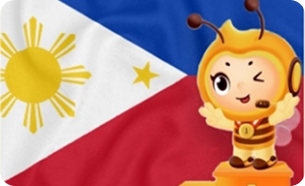 Department of Education DepEd accredited online school with Philippine flag and LCA bee