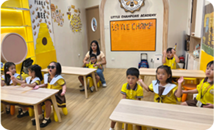 Parents witnessing the growth of learning together with children